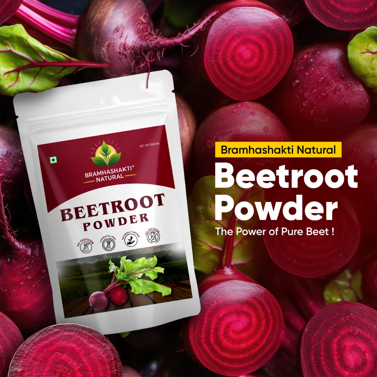 Beetroot Powder — BRAMHA SHAKTI NATURAL ayurvedic products.