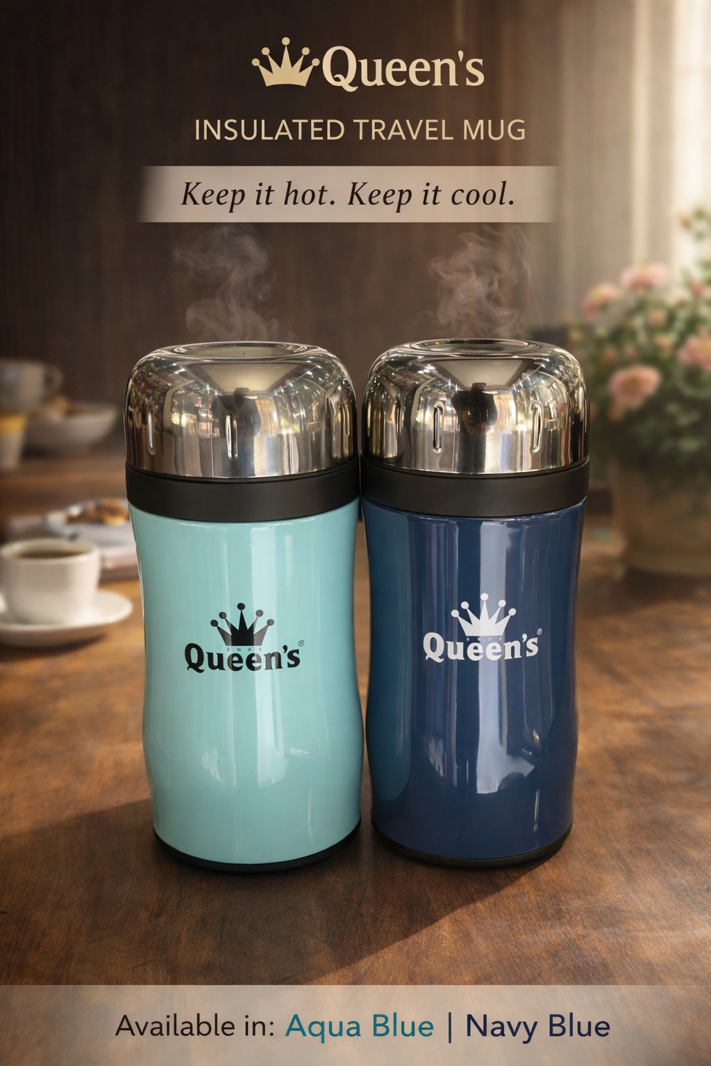 Queens Panda Insulated Travel Mug – 500 ML